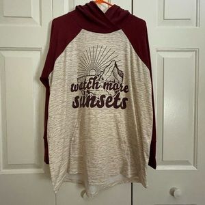 LuLaRoe Hooded Long Sleeve Top